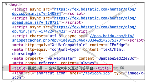 網頁標題的定義及作用